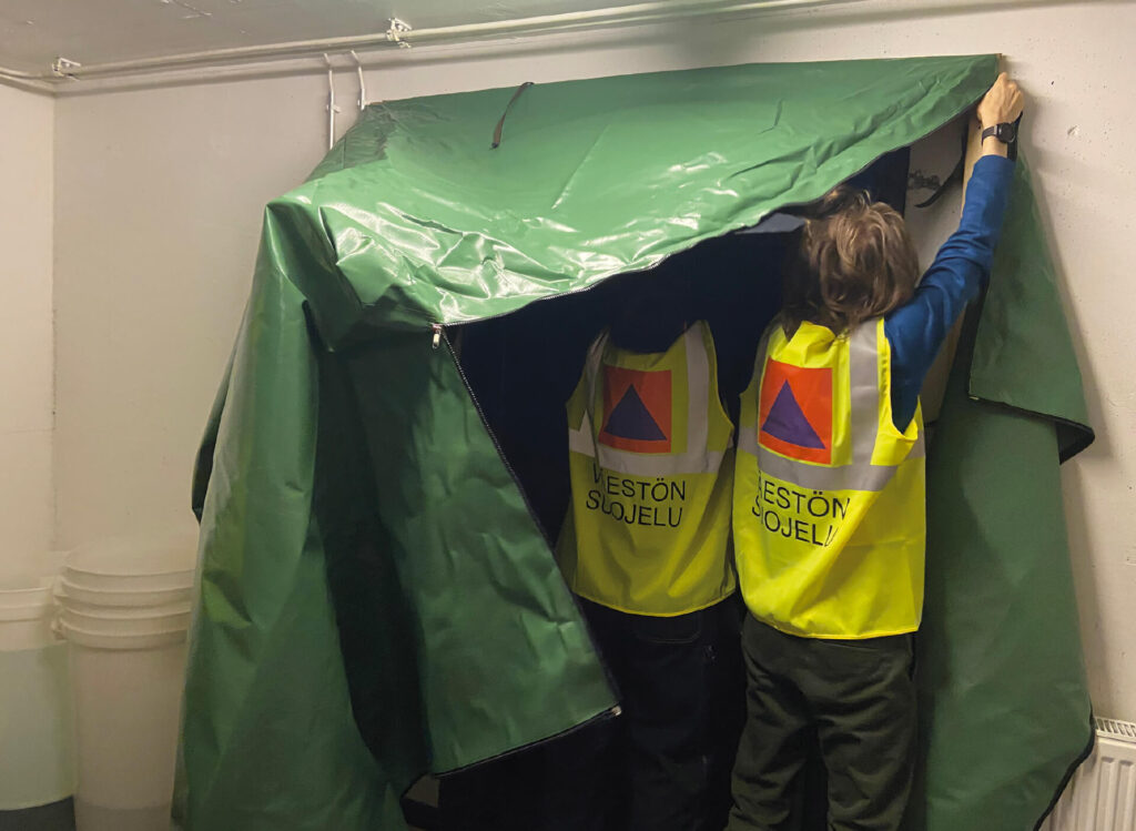 Sulkuteltan rakentaminen väestönsuojaan